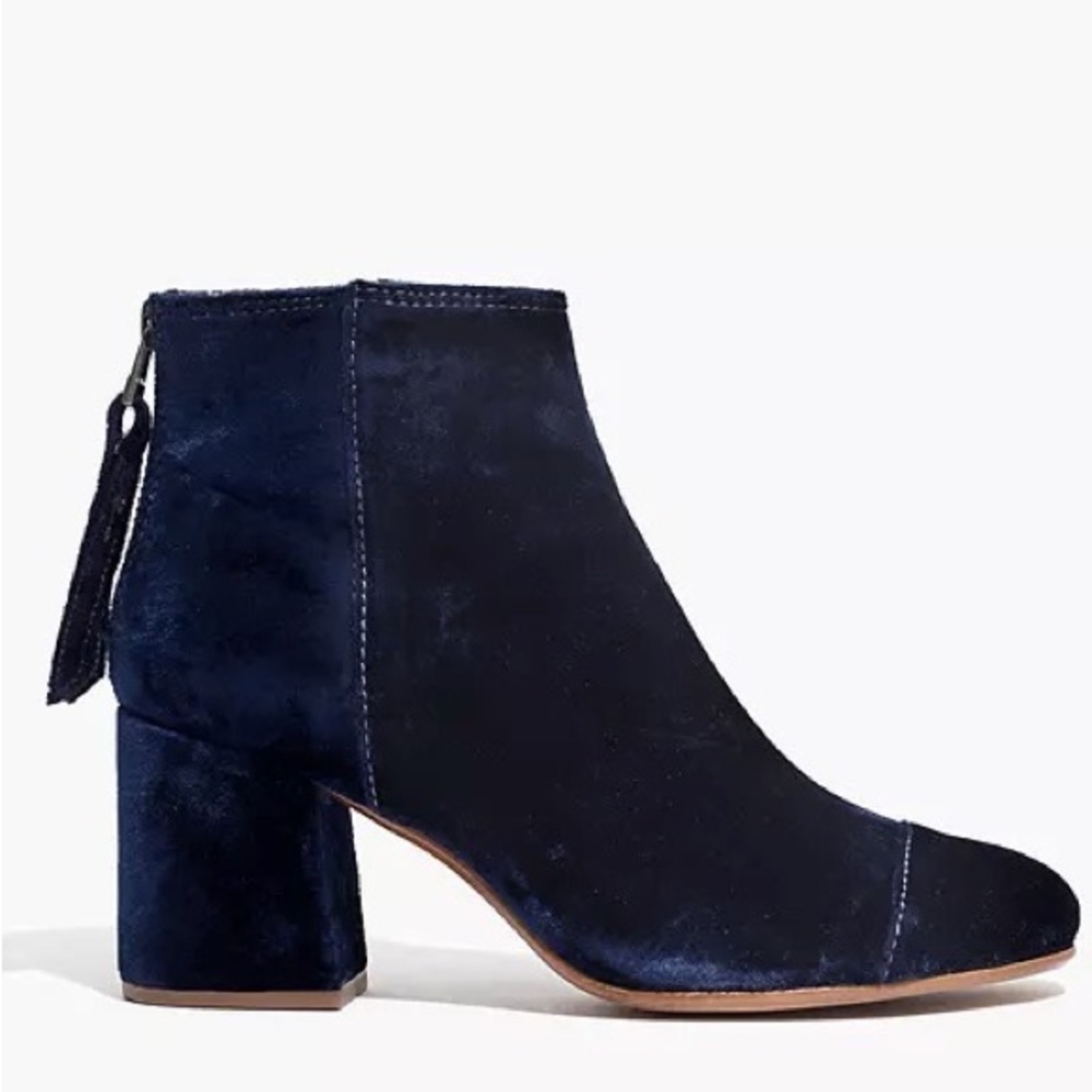 Madewell Jillian Boot Velvet
